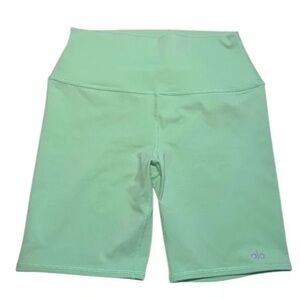 ALO Yoga Women's Lime Green Biker Shorts